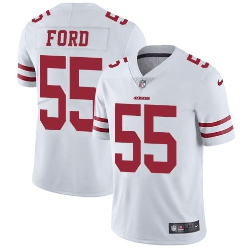 Men's San Francisco 49ers #55 Dee Ford White Vapor Untouchable Limited Stitched NFL Jersey